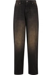 URBAN CLASSICS Herren 90s Jeans Khaki/Dunkelbraun/Schwarz/Braun