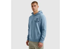 PME LEGEND Hoodie mit Logo Print Blau/Hellblau