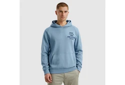 PME LEGEND Hoodie mit Logo Print Blau/Hellblau