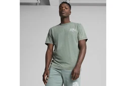 PUMA T-Shirt Class Washed Herren Hellgrün/Grün/Hellblau