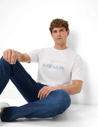 Brax T-Shirt Style TED Weiß/Creme/Grau/Rot/Silber/Dunkelblau