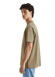 Marc O'Polo DENIM T-Shirt Bio-Baumwoll-Jersey Khaki/Dunkelgrün/Beige