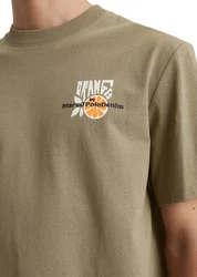 Marc O'Polo DENIM T-Shirt Bio-Baumwoll-Jersey Khaki/Dunkelgrün/Beige