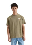 Marc O'Polo DENIM T-Shirt Bio-Baumwoll-Jersey Khaki/Dunkelgrün/Beige