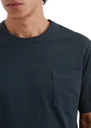 Marc O'Polo T-Shirt Slub-Jersey Blau/Dunkelblau/Hellblau