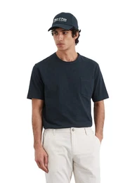 T-Shirt aus softem Slub-Jersey