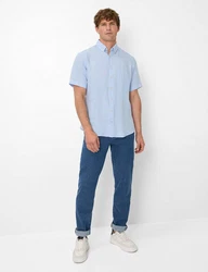 Brax Kurzarmhemd Style DAN Hellblau