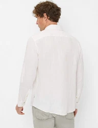 Brax Langarmhemd Style DIRK Weiß/Grau/Creme/Khaki