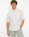 Brax Langarmhemd Style DIRK Weiß/Grau/Creme/Khaki