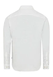 Brax Leinenhemd Style HAROLD Weiß/Creme/Grau