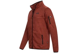 Hhenhorn Strickfleecejacke Tacul Herren Strickjacke Outdoor Sweatshirt Orange/Braun/Rot