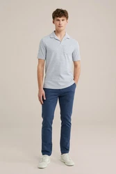 WE Fashion Chinohose Dunkelblau/Blau/Hellblau