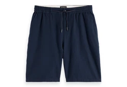 Scotch & Soda Bermudas Herren Fave Cotton Linen Dunkelblau/Blau