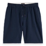 Scotch & Soda Bermudas Herren Fave Cotton Linen Dunkelblau/Blau