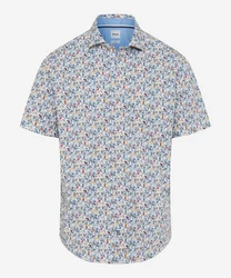 Brax Kurzarmhemd Mischfarben/Blau/Hellblau/Pastell
