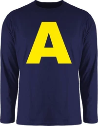 Rundhalsshirt Kostm Buchstabe A Streifenhrnchen Chipmunk Alvin I Passend fr Karne Karneval & Fasching