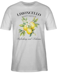 Shirtracer T-Shirt Limoncello Refreshing and Delicious I Limoncello Geschenk Limoncello L Party & Alkohol Gelb