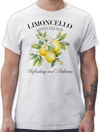 T-Shirt Limoncello Refreshing and Delicious I Limoncello Geschenk Limoncello L Party & Alkohol Herren