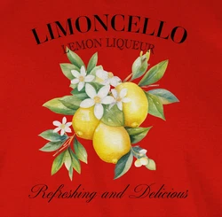 Shirtracer T-Shirt Limoncello Refreshing and Delicious I Limoncello Geschenk Limoncello L Party & Alkohol Gelb/Rot