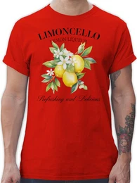 T-Shirt Limoncello Refreshing and Delicious I Limoncello Geschenk Limoncello L Party & Alkohol Herren