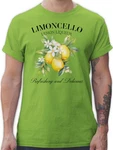 Shirtracer T-Shirt Limoncello Refreshing and Delicious I Limoncello Geschenk Limoncello L Party & Alkohol 