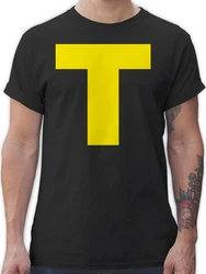 Shirtracer T-Shirt Kostüm Buchstabe T Chipmunk Theodore Karneval & Fasching 