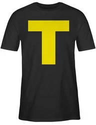 Shirtracer T-Shirt Kostüm Buchstabe T Chipmunk Theodore Karneval & Fasching 