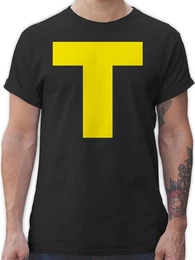 T-Shirt Kostm Buchstabe T Streifenhrnchen Chipmunk Theodore I Faschings Kost Karneval & Fasching