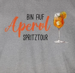 Shirtracer T-Shirt Bin auf Aperol Spritztour 