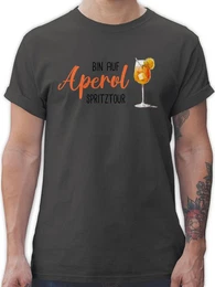 T-Shirt Bin auf Aperol Spritztour I JGA I Mdelsabend I Spritz Tour Karneval & Fasching