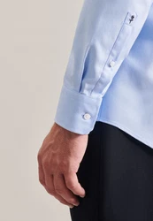 Seidensticker Businesshemd Hellblau/Blau/Dunkelblau