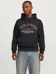 Jack & Jones Sweatshirt Hoodie mit Logo-Print Dunkelblau/Schwarz