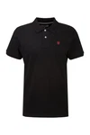 Athletic Vintage Poloshirt PIT Rot/Schwarz