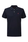Athletic Vintage Poloshirt PIT Dunkelblau/Blau/Hellblau