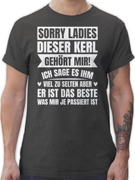 T-Shirt Sorry Ladies! Dieser Kerl gehrt mir - Lustiges Valentinstagsgeschenke Valentinstag Partner Liebe