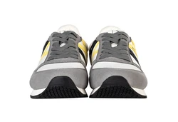 ARMANI EXCHANGE Herren Sneaker Low Schnür-Schuh Retro Logo Sneaker Hellgrau/Grau/Beige/Grün/Gelb