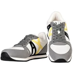 ARMANI EXCHANGE Herren Sneaker Low Schnür-Schuh Retro Logo Sneaker Hellgrau/Grau/Beige/Grün/Gelb