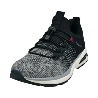 bugatti AOX60 Herren Schuh Dunkelblau/Dunkelgrau/Hellgrau/Grau/Rot