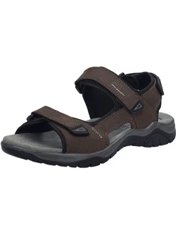 Josef Seibel Arlo 02 Sandale Trekkingsandale Komfortschuh Dunkelbraun/Khaki/Braun/Grau