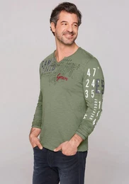 Langarmshirt mit offenen Kanten