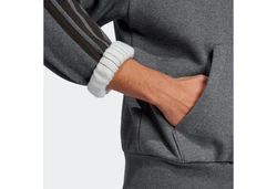 adidas Sportswear Kapuzensweatshirt 3S FL HD Hellgrau/Dunkelgrau/Grau