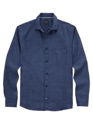OLYMP Hemd Casual Dunkelblau/Hellblau/Blau