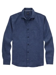 OLYMP Hemd Casual Dunkelblau/Hellblau/Blau