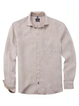 OLYMP Hemd Braun/Beige/Weiß/Khaki