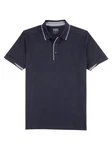 OLYMP Poloshirt Wirk Casual Polo Dunkelblau