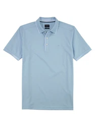 OLYMP Poloshirt Wirk Casual Polo Blau/Hellblau/Türkis