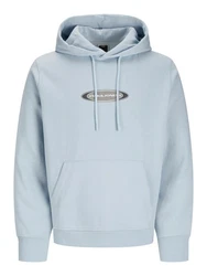 Jack & Jones Hoodie JCOPACER LOGO PRINT SWEAT HOOD Blau/Hellblau