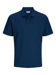 JACK & JONES Poloshirt JJEAUSTIN Dunkelblau/Blau