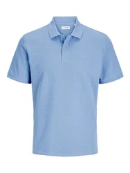 JACK & JONES Poloshirt JJEAUSTIN Hellblau/Blau