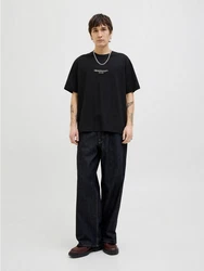 JACK & JONES T-Shirt 'JORIslington' Schwarz/Beige